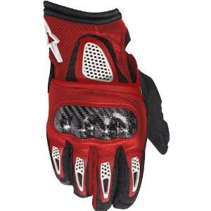   Mens Textile Road Race Motorcycle Gloves   Red / 3X Large Automotive