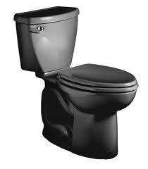 American Std 2832.128.178 Cadet Toilet Complete Black  