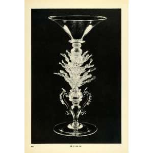  1939 Print Antique 17th Century Ornate Flower Bouquet Vase 