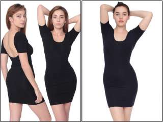 American Apparel RSA8340 Double U Neck Dress All Colors and Sizes 