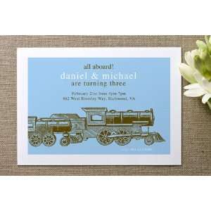  Antique Train Childrens Birthday Party Invitations Toys 