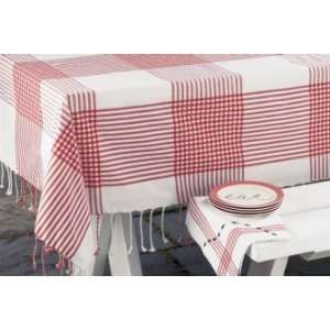    Set of 2 Picnic Textiles and Appetizer Plates