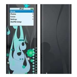 Blue Design Decal Skin Sticker for Apple iPod nano 2G (2nd Generation 