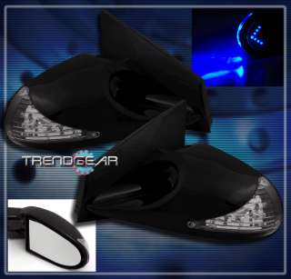   G2 M3 Style Manual Mirrors with Blue LED Arrow Turn Signal Light