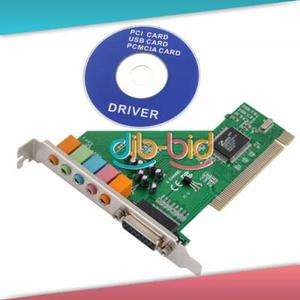   Channel 5.1 Surround PCI C Media Midi Port Game 3D Audio PC Sound Card