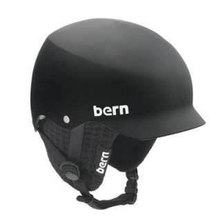 BERN BAKER EPS SKI & SNOWBOARD HELMET MATTE BLACK W/ AUDIO BLACK KNIT 