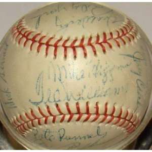  1959 RED SOX Team 25 SIGNED Harridge Baseball Sports 