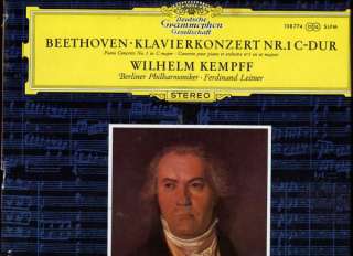 DGG 138774 Beethoven Piano Cto #1 KEMPFF Leitner GY8 LP  
