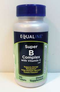 SUPER B COMPLEX with Vitamin C / 100 Tablets   Equaline  
