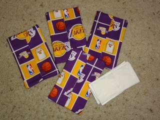 LICENSED LAKER fabric PURSE TISSUE HOLDER FABRIC PERSONAL SIZE TISSUE 