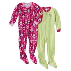 NEW Gerber Baby Toddler Girls Footed Sleeper Pajamas PJs 12 or 18 