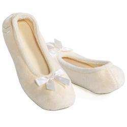 Isotoner TERRY Ballet Style Slippers Solid COLORS NEW  