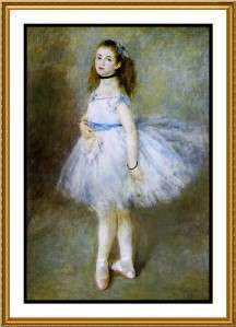 Impressionist Renoirs The Ballet Dancer Counted Cross Stitch Chart 