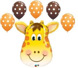 JUNGLE SAFARI polka dot balloons birthday baby shower decorations new 