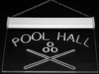 i589 g Pool Hall Billiards Snooker Bar Neon Light Sign  