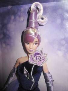 Purple Beauty~~Bob Mackie Barbie MIB Sterling Silver Rose Collector 