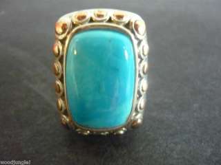 BARSE STERLING SILVER 925 TURQUOISE LARGE RING NICE  