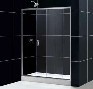   NEW INFINITY 60 X 72 FRAMELESS SLIDING SHOWER DOOR 1/4 GLASS  