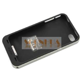 Rechargeable External Backup Battery Case For iPhone 4  