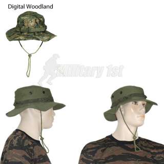 Military 1st   US COMBAT RIPSTOP ARMY BOONIE BUSH JUNGLE SUN HAT CAP