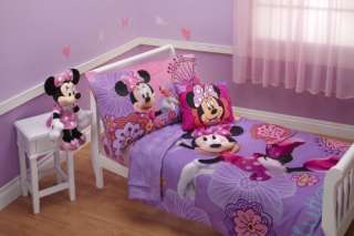 Disney Mickey Mouse Minnies Toddler Junior Cot Bed bedding set   4 