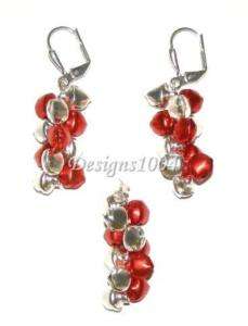 JINGLE BELL* CHRISTMAS SEASONAL EARRINGS PENDANT SET  