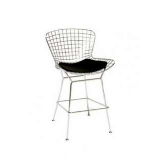 Modern Bertoia Counter Stool with Seat Pad Wire Counter  