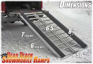 ALUMINUM BIFOLD SNOWMOBILE TRAILER LOADING SLED RAMP  