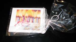 12 NEW candles on fire birthday cake postcards free ship 