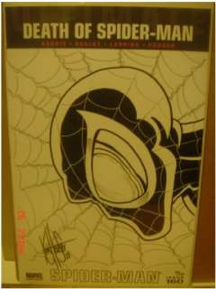 ULTIMATE SPIDER MAN #160 BLANK VARIANT REMARKED W/COA  