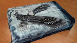 Eagle Blue Q Korean Mink Blanket Solaron BM118  