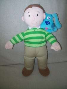 EDEN BLUES CLUES STEVE AND BLUE PLUSH SOFT TALKING DOLL AND DOG 15 