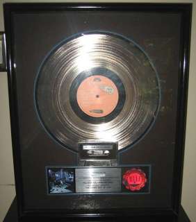 MOODY BLUES RIAA MUSIC PLATINUM RECORD ALBUM AWARD  