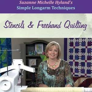 LONGARM TECHNIQUES STENCILS & FREEHAND Quilting NEW DVD  