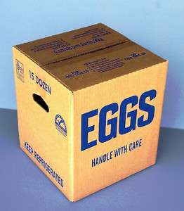 NEW 15 Dz Corrugated Cardboard Egg Boxes  Total of 12 boxes  