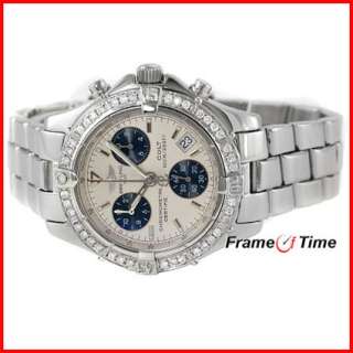 Breitling Mens/Ladies Midsize Colt Diamond Chronograph Quartz Steel 