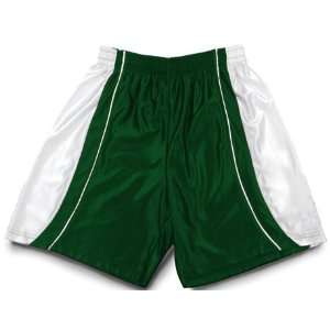 A4 Adult Teardrop Dazzle Basketball Shorts HUNTER GREEN/WHITE AM (9 