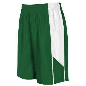 Performance Basketball Uniform Shorts  FOREST/WHITE YM 
