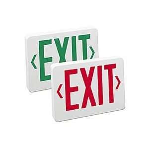  LED Exit Sign with Red Letters, Battery Backup
