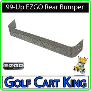 NEW EZGO TXT Golf Cart Diamond Plate Rear Bumper Cover  