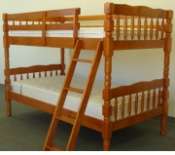 Bunk Bed   Twin over Twin Turn Post Cinnamon