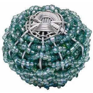  2 Large Beaded Weave Knob