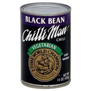 Chili Man Chili, Black Bean, Vegetarian, 15 Ounce  Grocery 