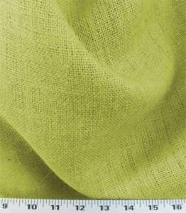 Drapery Fabric 12 oz. Untreated Colored Burlap Avacado  