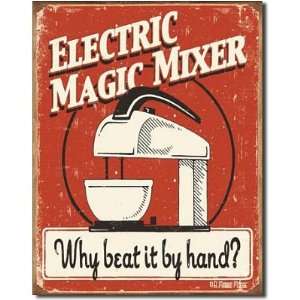  Electric Magic Mixer Why Beat It By Hand Distressed Retro 