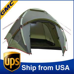 Camping Tents, Tent canopy, Spurs Double Layer Dome Tents for 3 