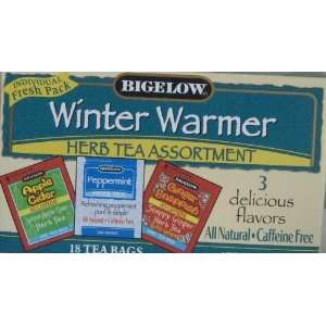  Bigelow Winter Warmer Herb Tea Assortment 18 tea bags 