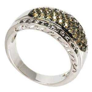  Black & Gold CZ Ring Jewelry