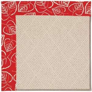   White Wicker Heritage Red Octagon 6.00 x 6.00 Area Rug