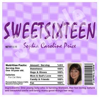 10 Sweet 16 Sweet Sixteen Candy Chocolate Wrappers #1  